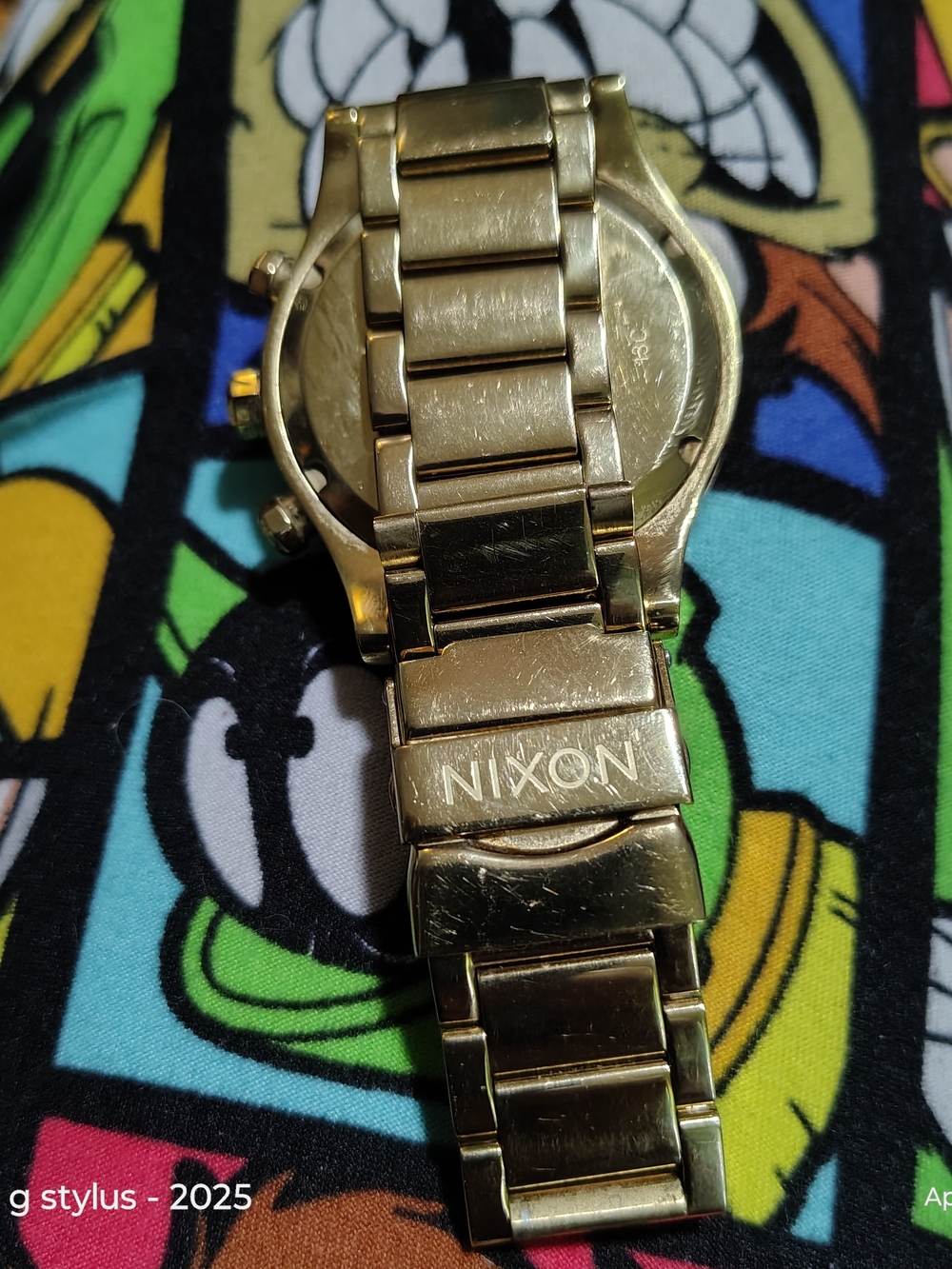 🟡🔥 NIXON GOLD Tone Chronograph Watch - Nixon The Camden 😲😎 - Picture 3 of 9